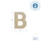 Wooden Letter B 12 inch or 8 inch, Unfinished Large Wood Letters for Crafts | Woodpeckers